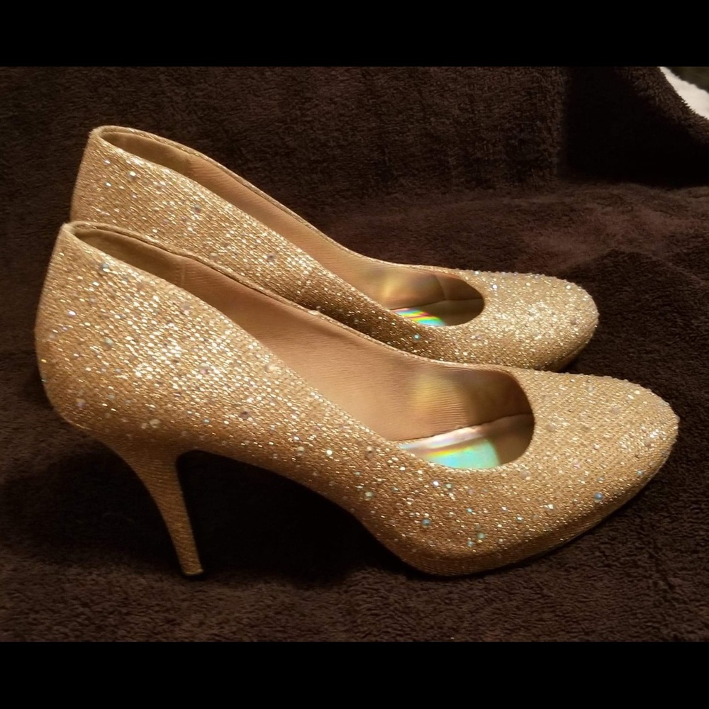 Prom shoes, worn for one night at prom.